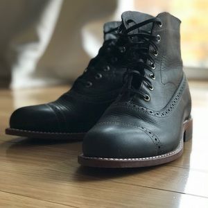 WOLVERINE 1000 Mile Wm’s Evelyn Boots, Black, 10B